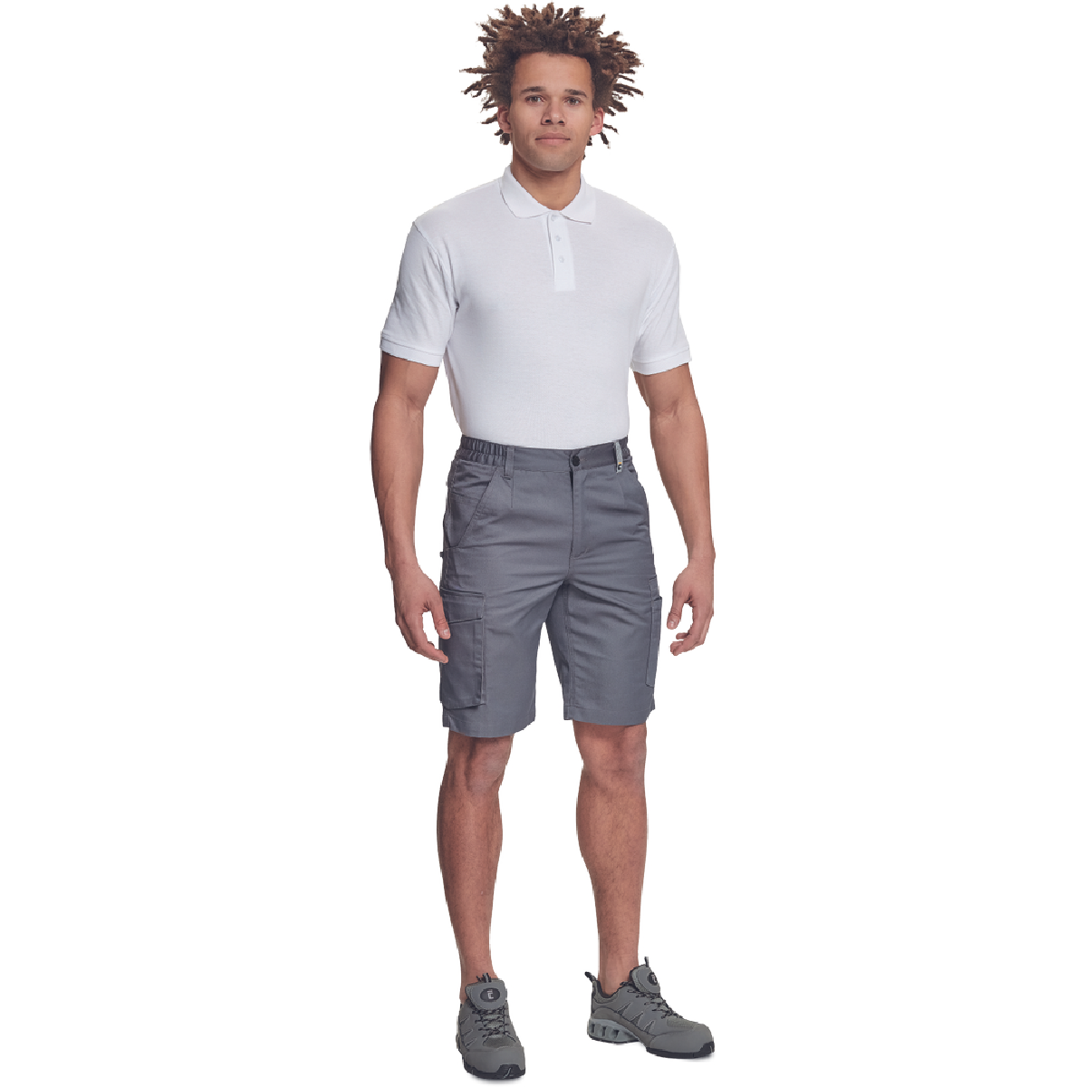 Βερμούδα εργασίας Gijon γκρι 65%poly-35%cott, 195 g/m² No 48/M - Image 2