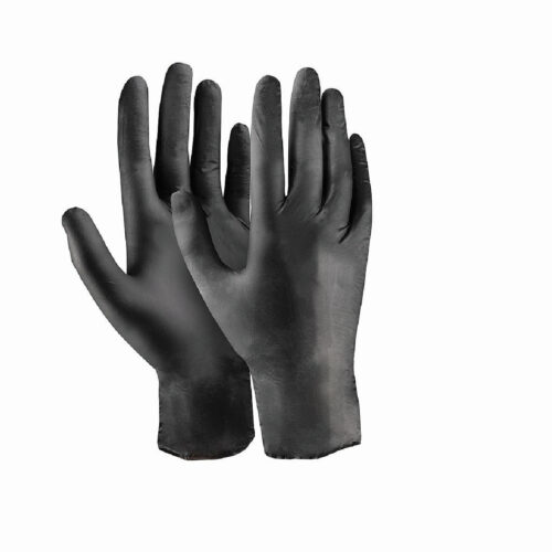 Γάντια μιας χρήσης nitrile μαύρα Dext 9/L (κουτί των 100τεμ.) D3619