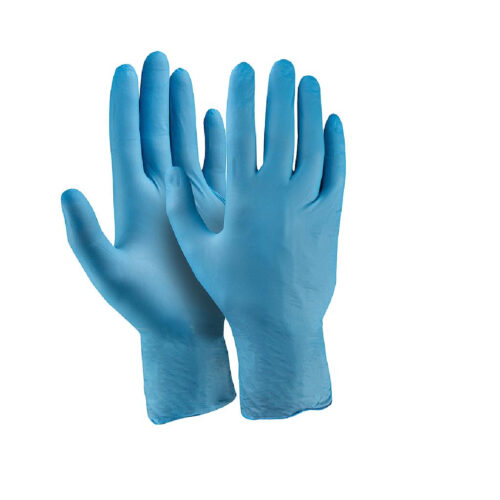 Γάντια μιας χρήσης nitrile μπλε Dext 9/L (κουτί των 100τεμ.) D3609