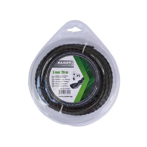 RAIDER Μεσινέζα στριφτή μαύρη 3,0mm-28 – 110248