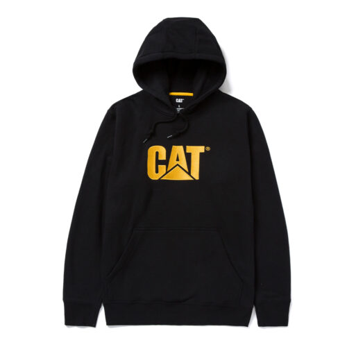 CAT Μπλούζα φούτερ με κουκούλα trademark μαύρη 2XL W10646-016