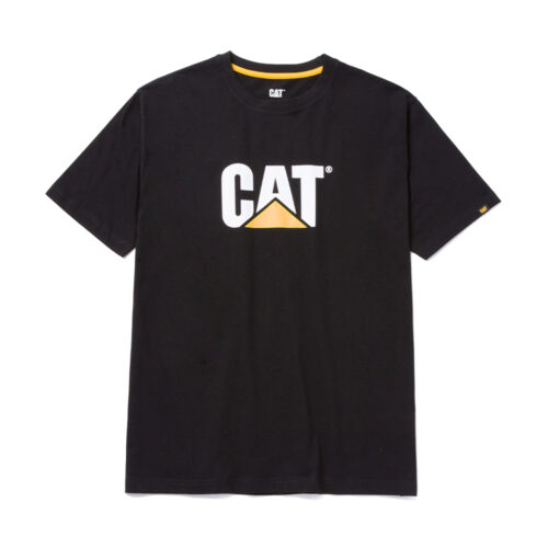 CAT Μπλουζάκι κοντομάνικο μαύρο tm logo 2XL 1510305-016