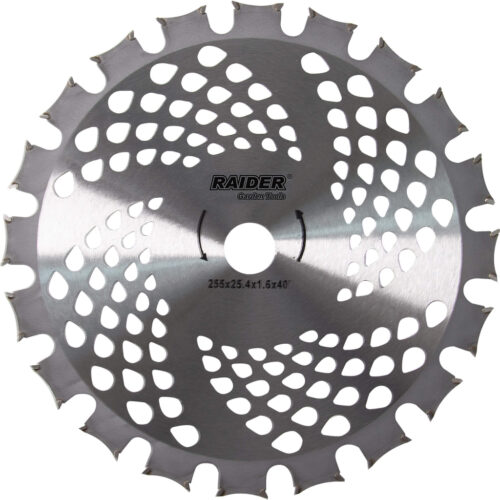 RAIDER Δίσκος θαμνοκοπτικού 255mm 40 δοντιών TCT 25.4 mm 110343