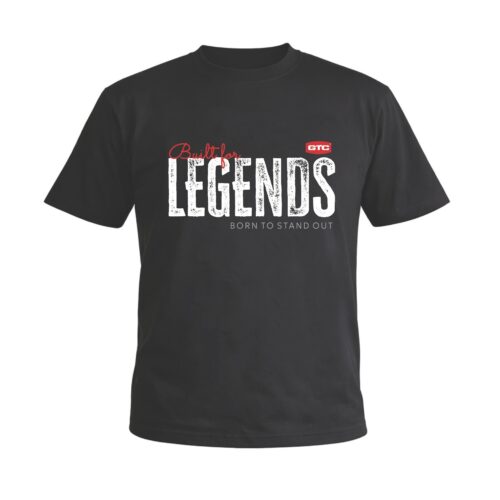GTC Μπλουζάκι κοντομάνικο Legend μαύρο 3XL